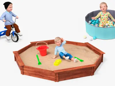  Toddler Baby with Children Accessories Collection 2 