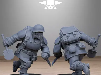 FreeGuard Mutant Sisters 3D print model