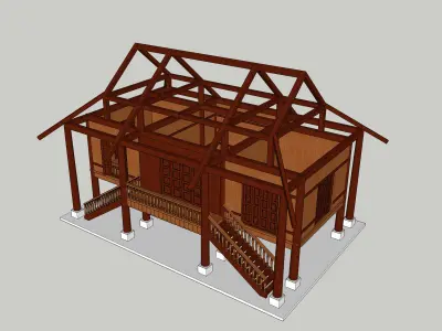 Nha san 3D model