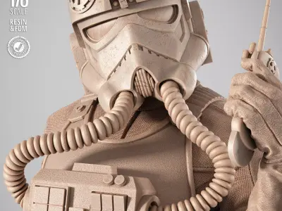 STAR WARS Elite Tie Fighter Sculpture 3D print model
