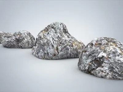 Set of rocks  3D model