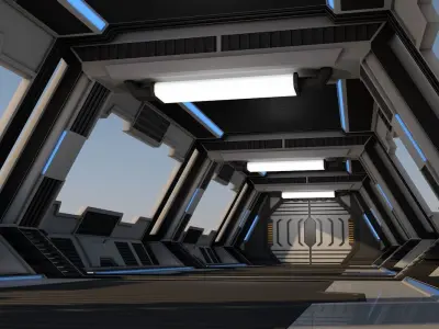 Sci Fi Corridor 3D model