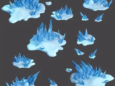 Kunlun Snow Mountain - Snow Thorn 30 3D model