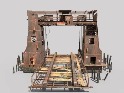 Abandoned Port 3D model