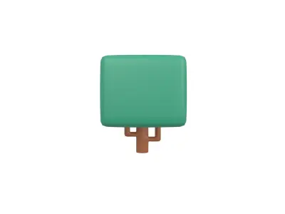 Cartoon Tree v12 003 Low-poly 3D model
