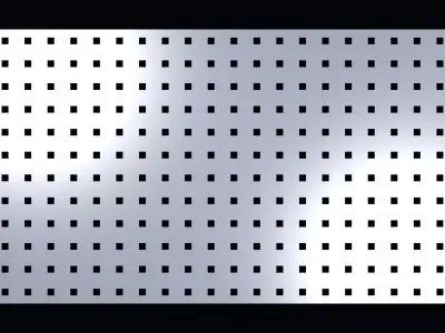 Perforated panel with 9 percent opening 25O111 3D model