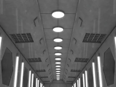 Sci Fi Corridor 3D model