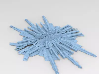 Sci fi Scorpion Claw rock 1 3D model