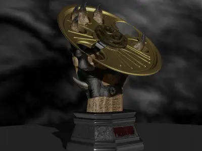 Predator 2 Smart Disc with Hand File STL OBJ for 3D Printing  3D print model