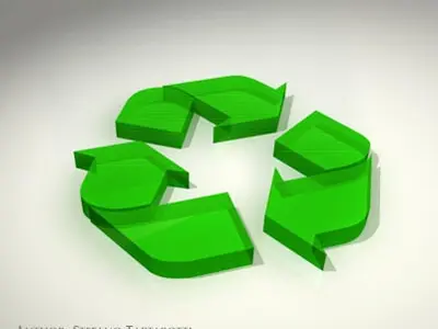 Recycling logo 3D model