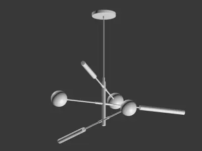 Runna Minimalist Channdelier Lampatron 3D model