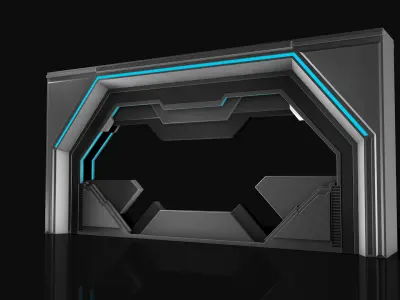  Sci Fi Door 3D model