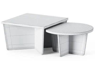Kimora Nesting Coffee Table by Lulu and Georgia 3D model
