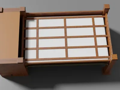 Old Style Bed 3D model