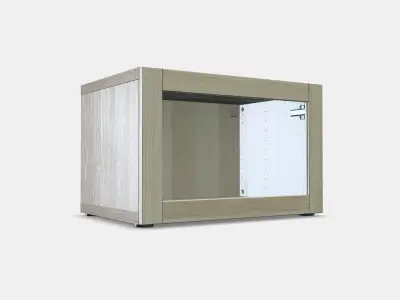 BESTA Shelf unit with glass door 4 Low-poly 3D model