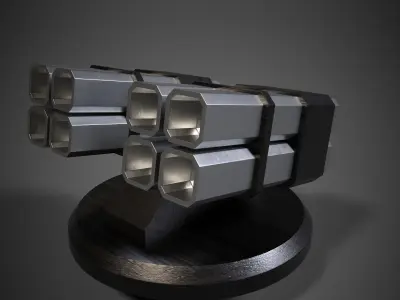 Sience fiction kitbash models 3D model