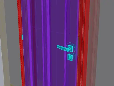 Wooden Door 3D model