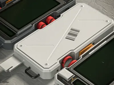 Sci-fi Controller V27 PBR Low-poly 3D model