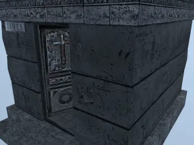 James crypt Low-poly 3D model