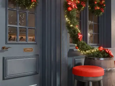 Christmas Entrance 3D model
