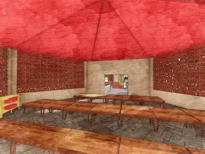 Outdoor Huts - Lumion Render - Exterior 3D model