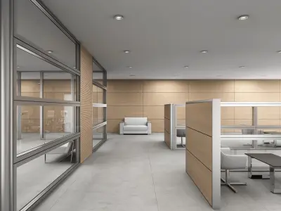 office interior partition pr2-522 3D model