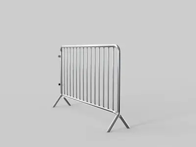 Fence Barrier - Crowd Control Barrier 3D model