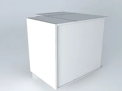 BC0D0DPC cube with light on top Free 3D model
