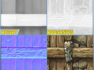 Stylized Wood Seamless Texture Texture