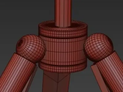 Chandelier Light Fixture Hanging 3D model