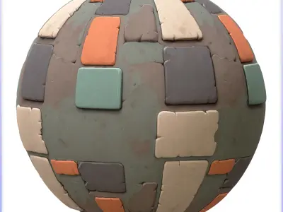 Stylized Metal Panels Seamless Texture Texture order