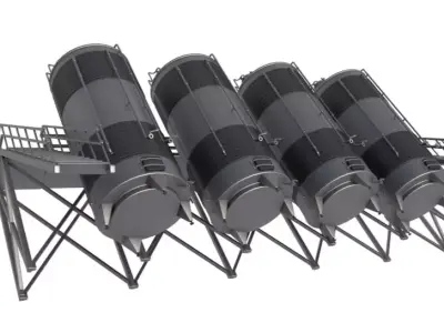 Steel Wine Tanks 3D model