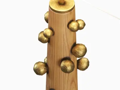 Bourgeon Lamp Low-poly 3D model