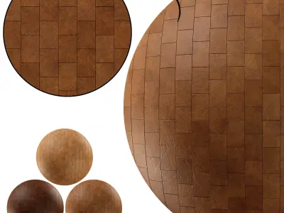 End Grain Wood Floor tile 01 - Seamless Texture