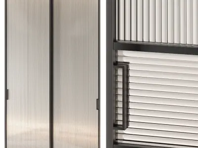 Slide glass door 3D model