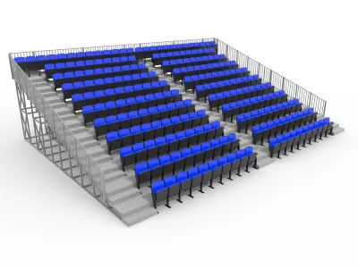 Collection Bleachers 5 3D Model Pack