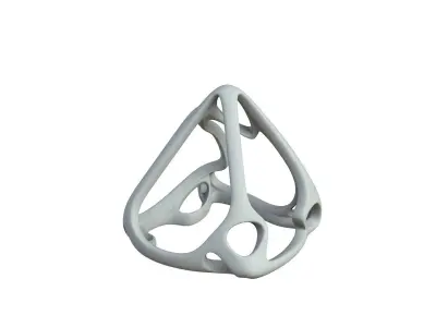SciFi Cube Object No 59783 Low Poly Shape Low-poly 3D model