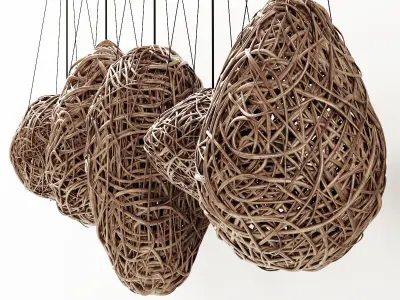 Branch decor lamp egg n1 3D model
