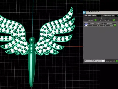  Michaels Wing pendant  3D print model