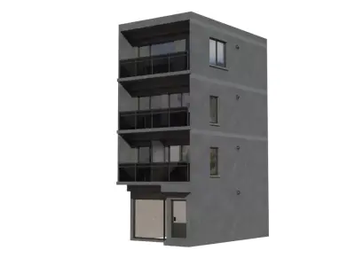 Japan city building 2 3D model