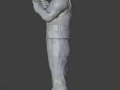 SCI-FI MALE FICTIONAL FUTURISTIC CHARACTER 3D print model