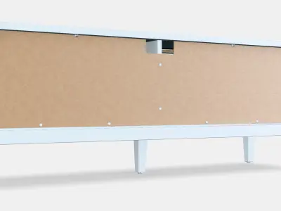 IDANAS TV bench Low-poly 3D model