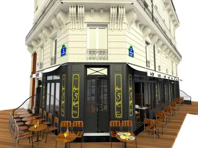French Restaurant 3D model