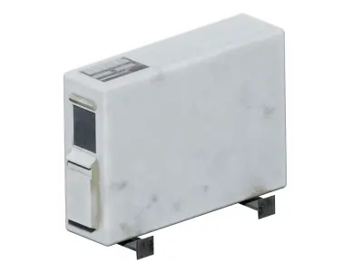 Dirty White Worn AC Unit Low-poly 3D model