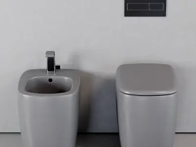 Ceramica Flaminia Mono WC Low-poly 3D model