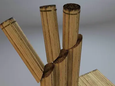 Bamboo Mat tatami 3D model
