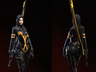 Tachy Stellar Blade Fanart 3D print model