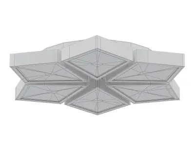 TIMMER led flower ceiling light 3D model