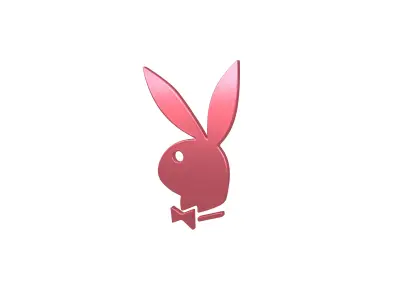 Playboy Logo v1 010 Free low-poly 3D model