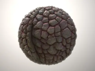 Material Skin Monster 33 Seamless PBR Texture Texture